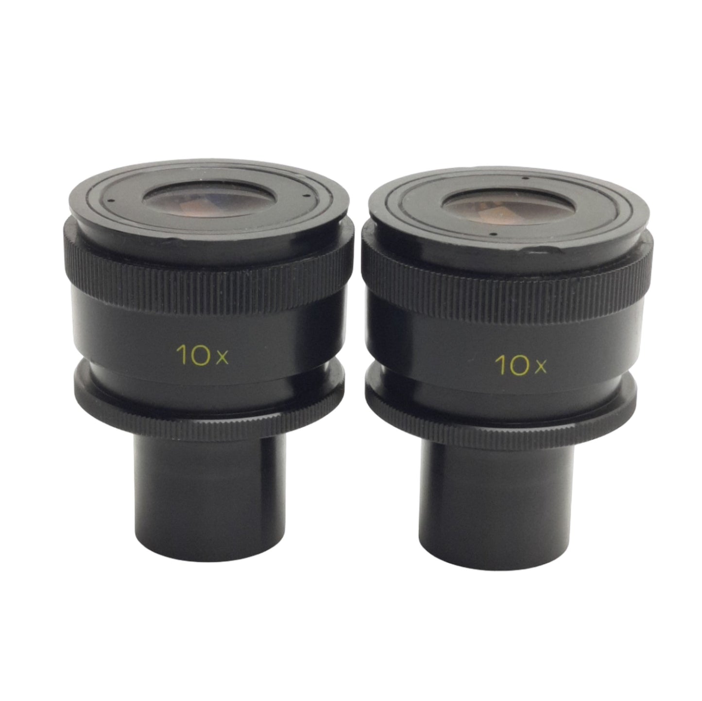 Used Lot of 2 Nikon 10x Microscope Eyepieces, Adjustable, For ø23.5mm Tubes
