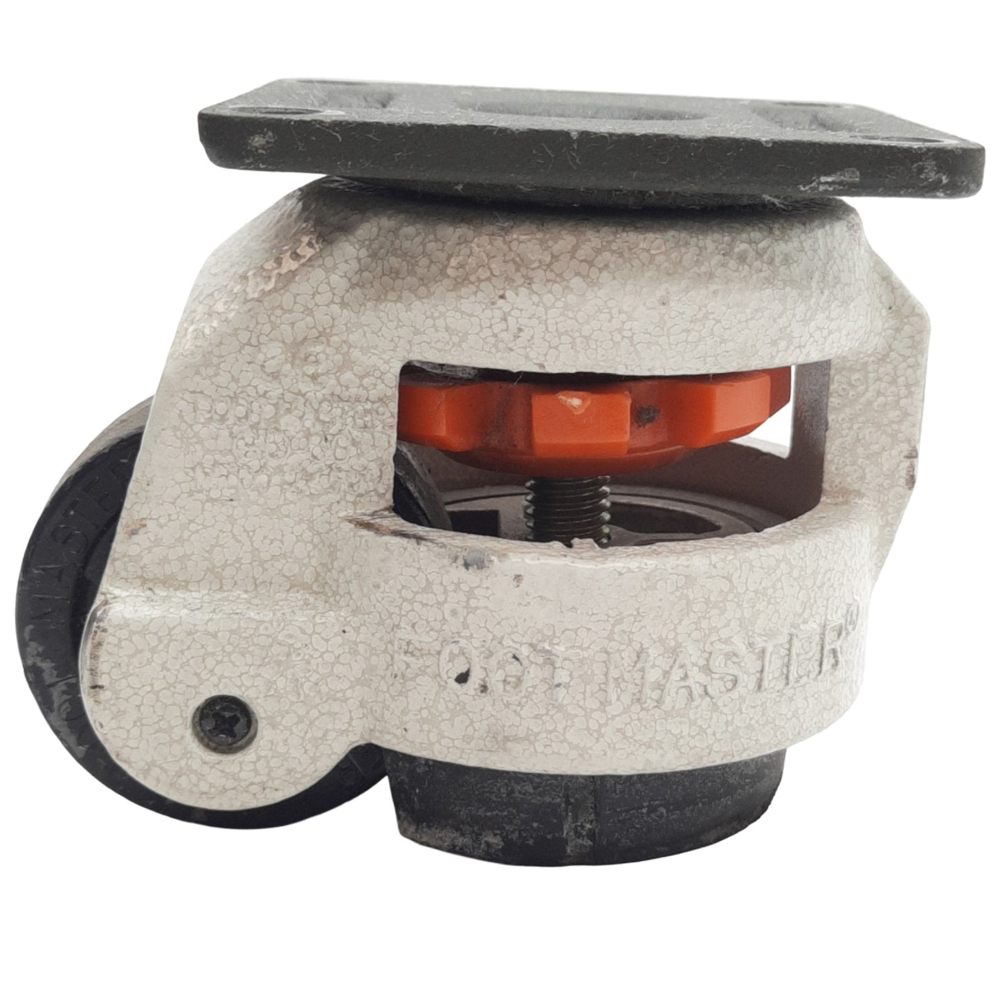 Used Lot of 4 Foot Master GD-60F Swivel Leveling Caster ø50mm, 73mm Plate, 280Kg