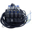Used Parker VBN16-5001-01 Subbase Modular Manifold System, 1/8" NPT, 1W 24V DC