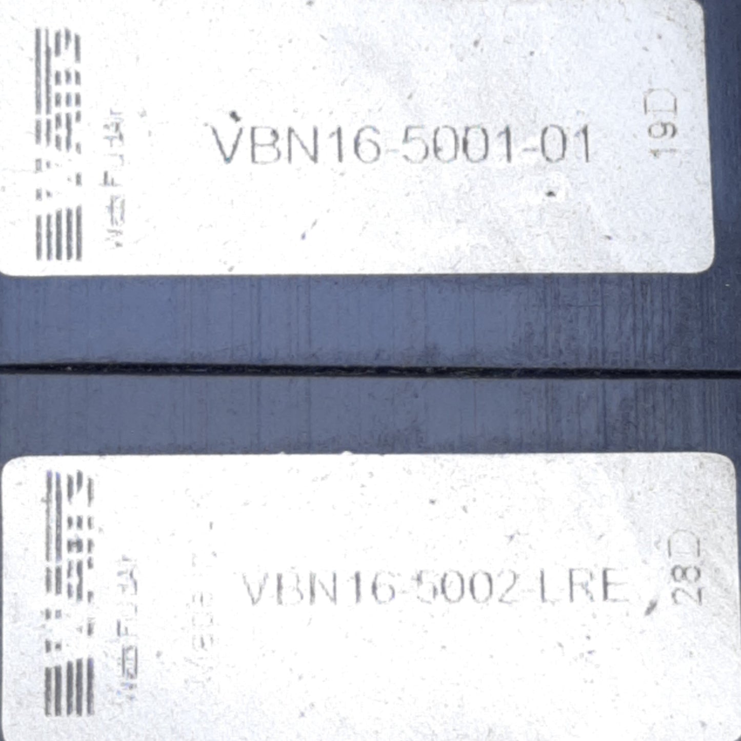 Used Parker VBN16-5001-01 Subbase Modular Manifold System, 1/8" NPT, 1W 24V DC