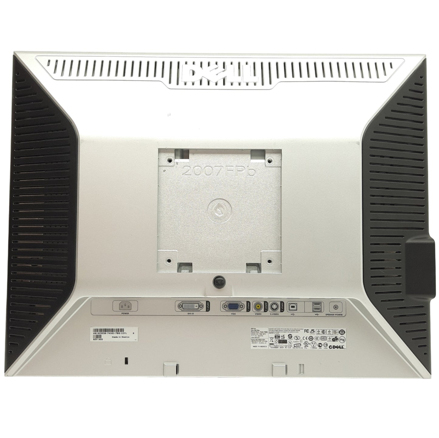 Used DELL 2007FPb Flat Panel Monitor 20in, 60Hz 1600 x 1200 Resolution, 100-240VAC 2A
