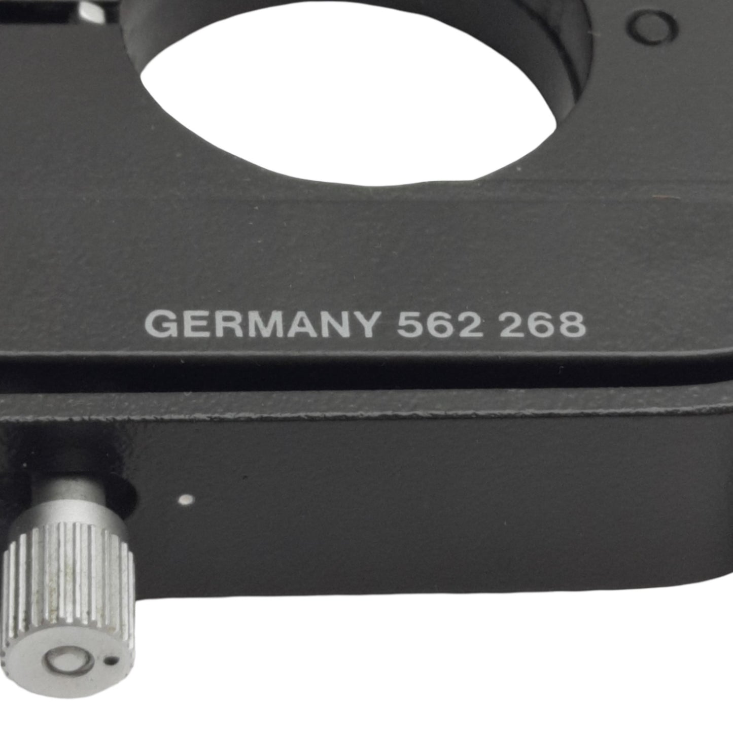 Used Leitz Wetzlar 562268 Microscope Kinematic Optical Focus Block, ø1.25in ID