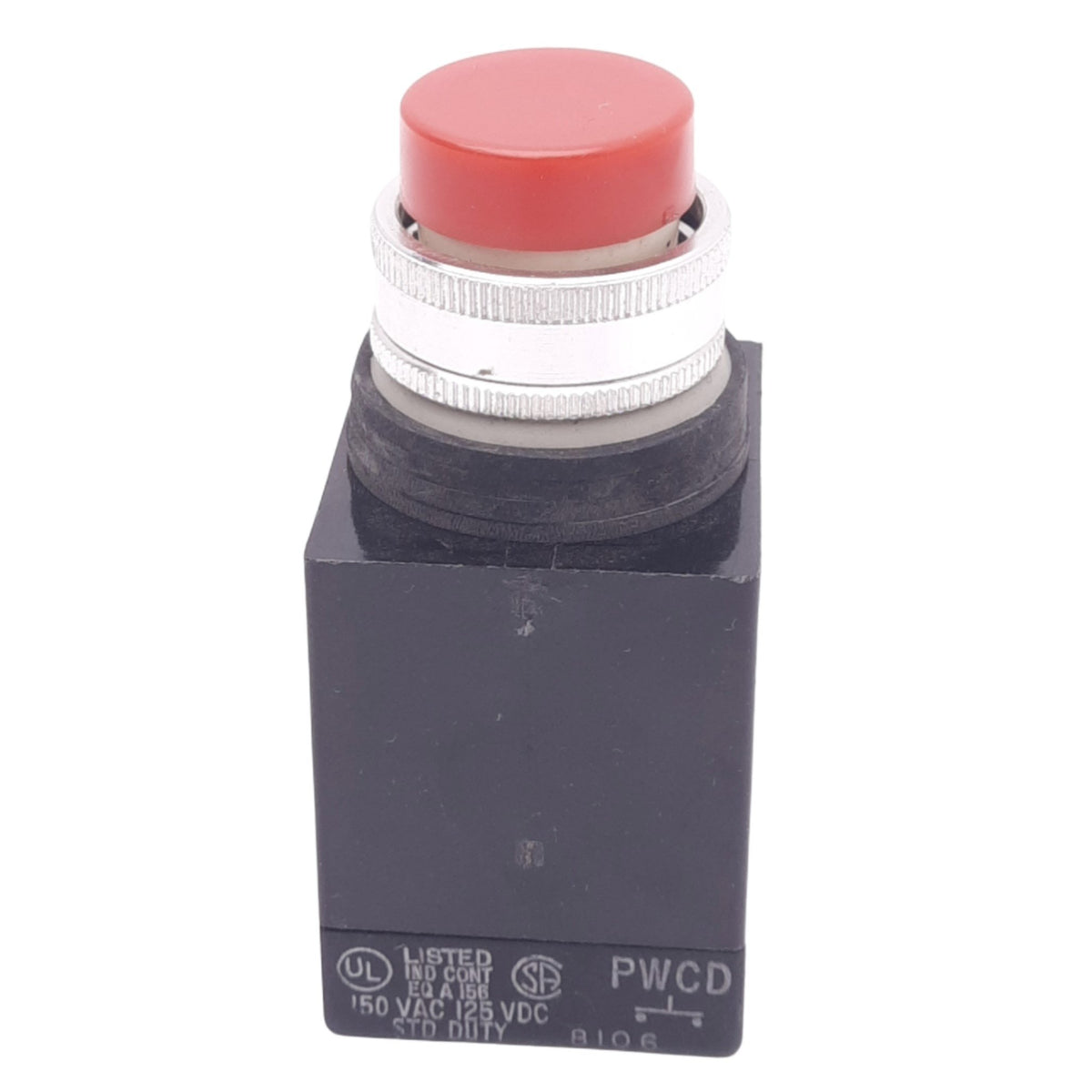 Used General Electric PWH1311 Micro Switch Momentary Pushbutton, 1NO, 150VAC/125VDC