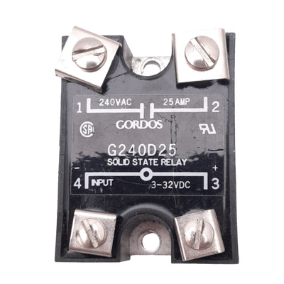 New Gordos G240D25 Solid State Relay, 240VAC 25A Max, 3-32VDC Input