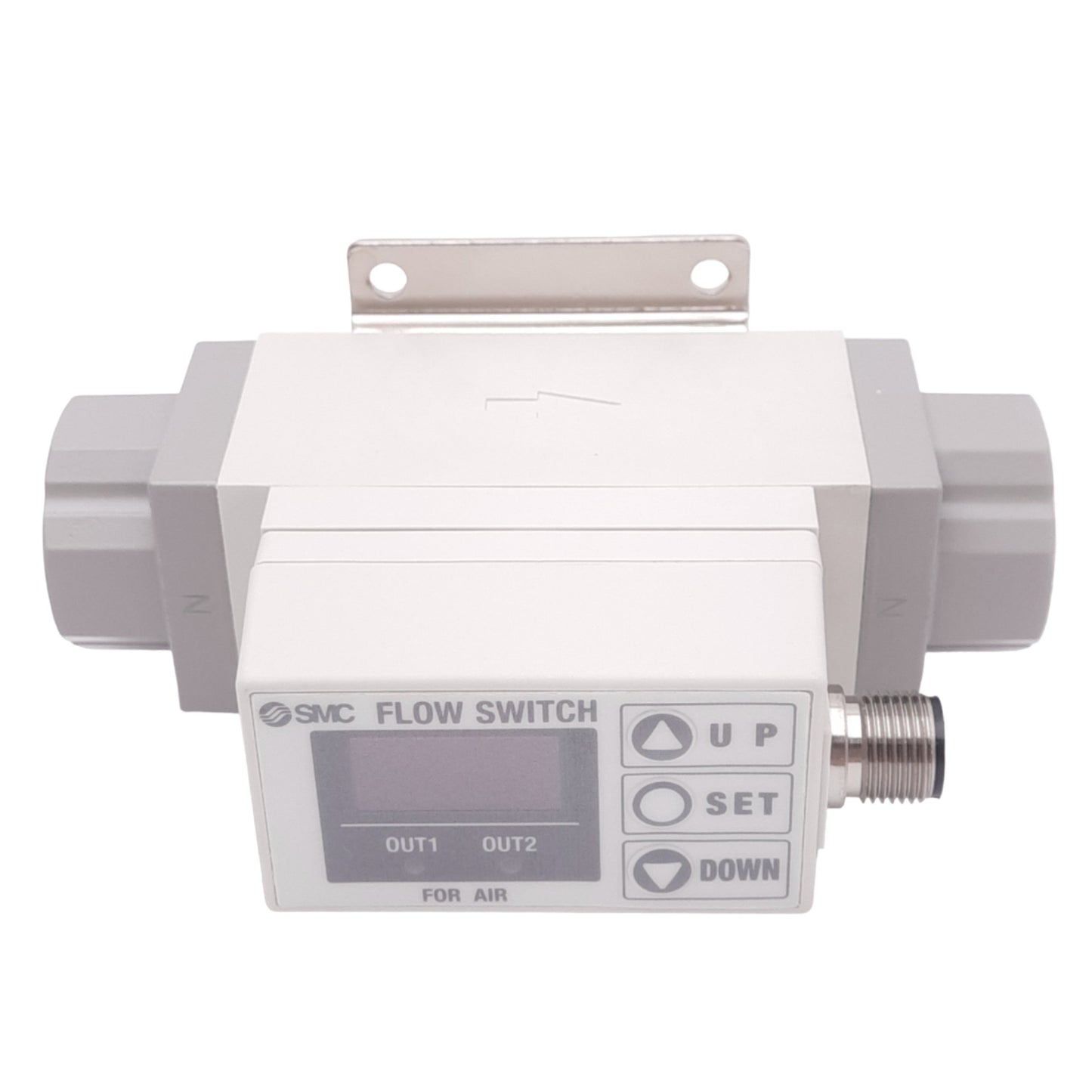 New SMC PF2A751-N04-67 Digital Flow Switch, 50-500L/min, 1/2" NPT, 12-24VDC, 0.75MPa