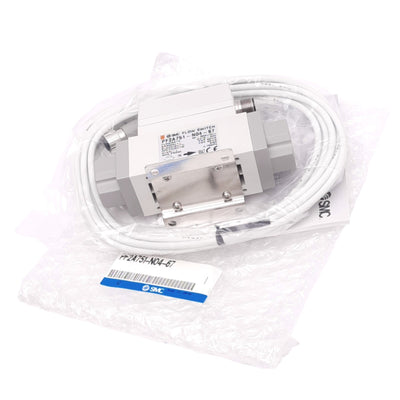New SMC PF2A751-N04-67 Digital Flow Switch, 50-500L/min, 1/2" NPT, 12-24VDC, 0.75MPa