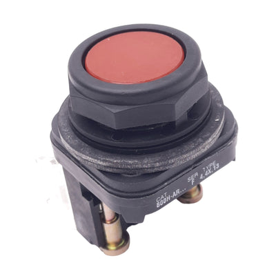 Used Allen Bradley 800H-AR6A Red Momentary Push Button, 30mm, 1NO 1NC, 600V Max