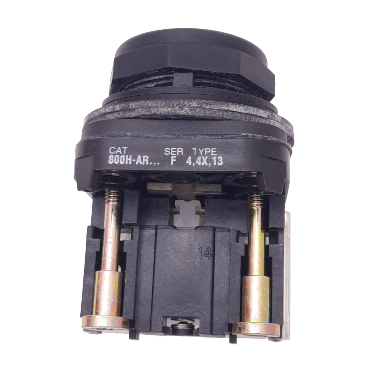 Used Allen Bradley 800H-AR6A Red Momentary Push Button, 30mm, 1NO 1NC, 600V Max