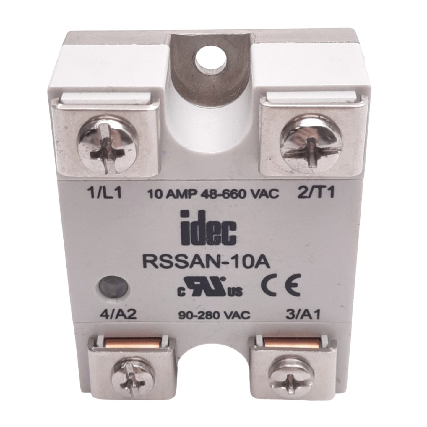 New IDEC RSSAN-10A Solid State Relay, SPST-NO, 660VAC 10A Max, 90-280VAC Control