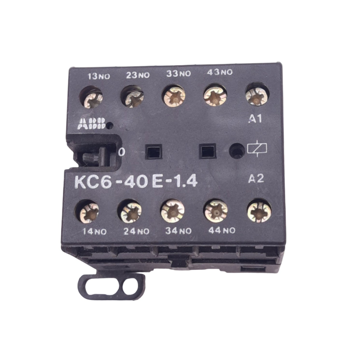 Used ABB KC6-40E-1.4 Mini Contactor Relay, 4NO, 400VAC Switching, 24VDC Coil