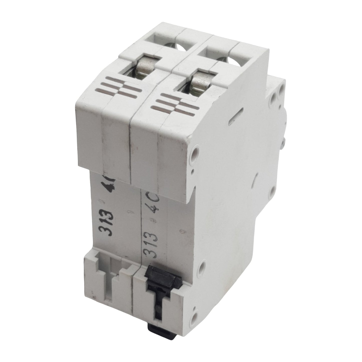 Used Eaton WMZS2C04 Circuit Breaker, 2-Pole, 4A 277/480VAC, DIN Rail Mount