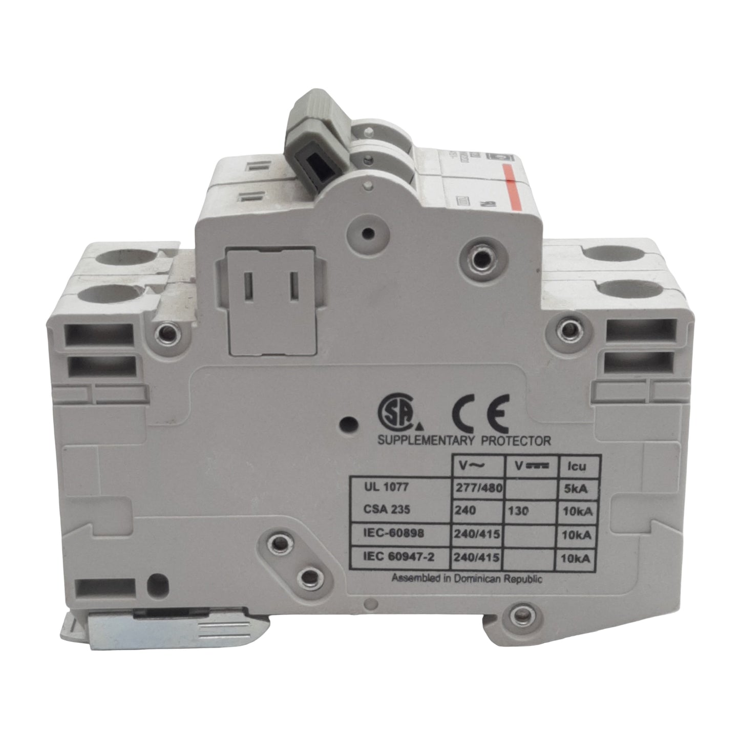 Used Cutler-Hammer WMS2D20 Circuit Breaker, 2-Pole, 20A 240/415VAC, DIN Rail