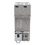 Used Cutler-Hammer WMS2D20 Circuit Breaker, 2-Pole, 20A 240/415VAC, DIN Rail