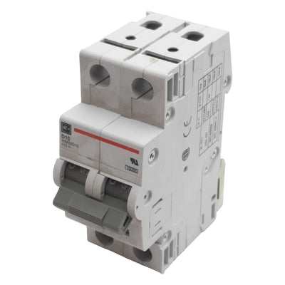 Used Cutler-Hammer WMS2D10 Circuit Breaker, 2-Pole, 10A 240/415VAC, DIN Rail