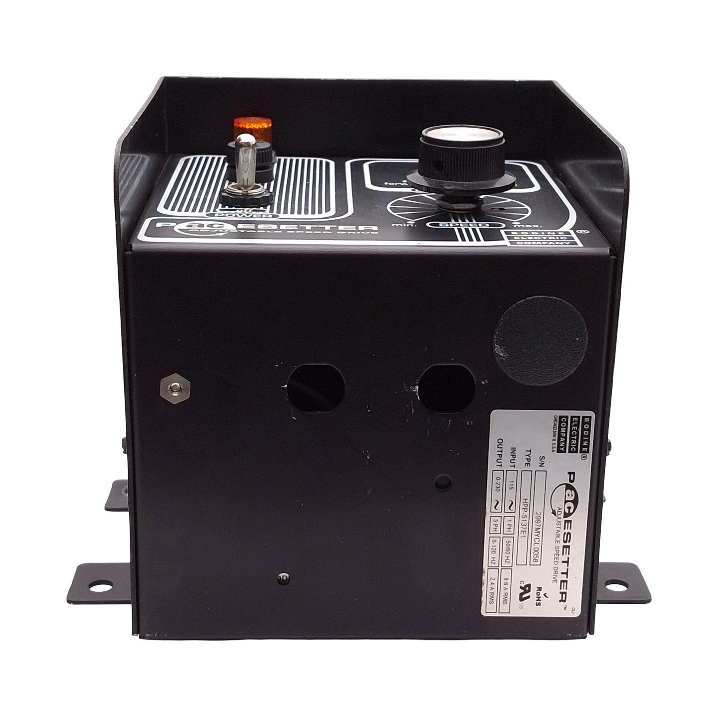 Used Bodine HPP-5137E1 Adjustable Speed Drive, 115VAC In, 3Ø 0-230VAC 0-120Hz Out