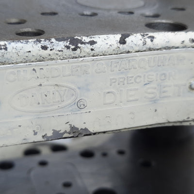 Used Danly 0303-A1 Precision Shoe Die Set, Two Post & Two Shoe, 3" x 3" Shoe, ø3/4"