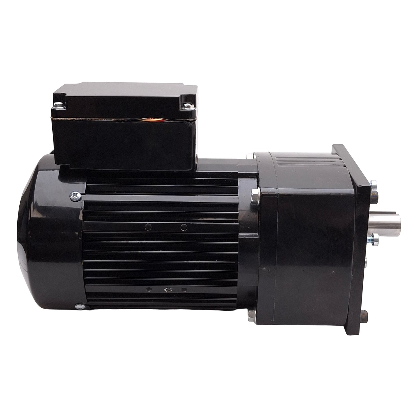 Used Bodine 42R6BFPP-F1 Gearmotor, 5:1, 3/8HP, 3Ø 230/460VAC, 58lb-in, ø3/4in Shaft