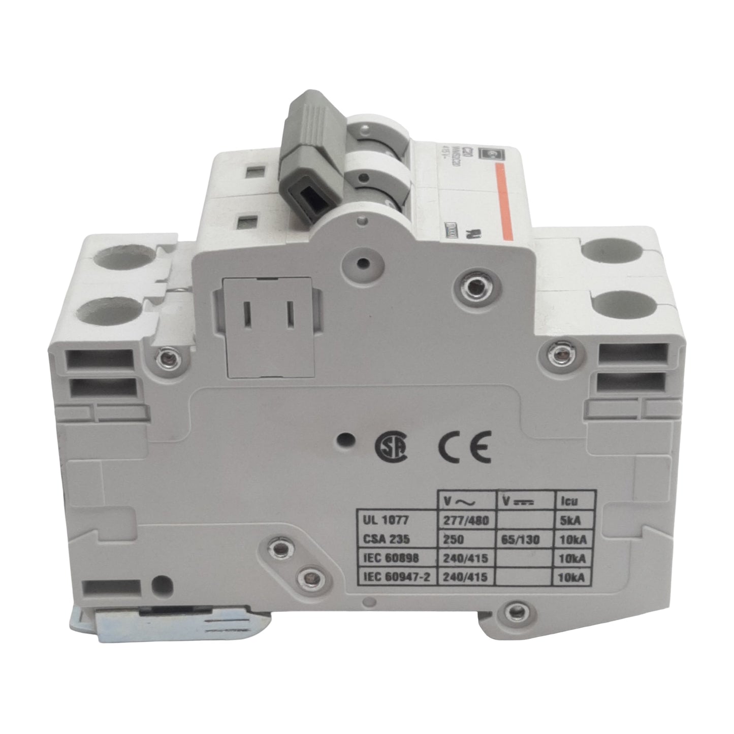 Used Cutler-Hammer WMS2C20 Circuit Breaker, 2-Pole, 20A 240/415VAC, DIN Rail