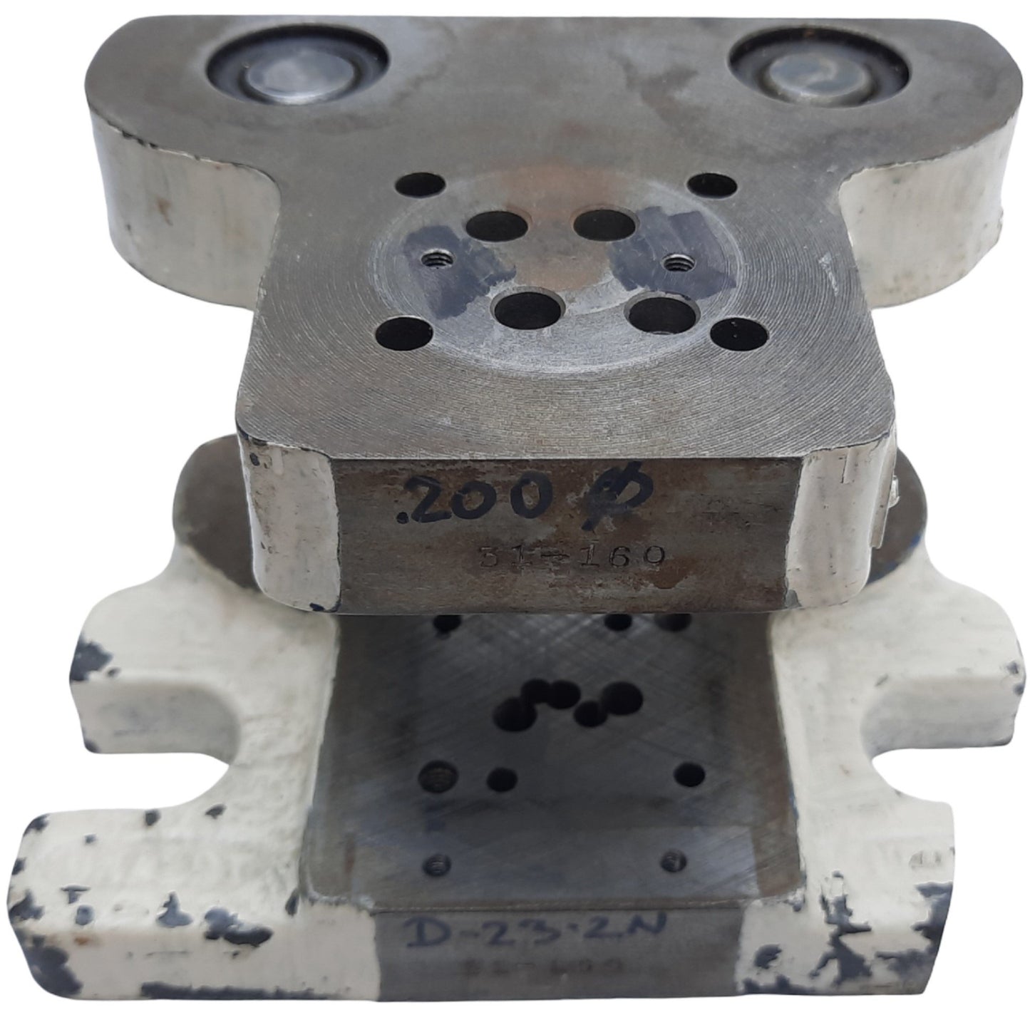 Used Union MFG 0303-AA Die Shoe Set, Two Post & Two Shoe, ø3/4" *Part of Base Broken*
