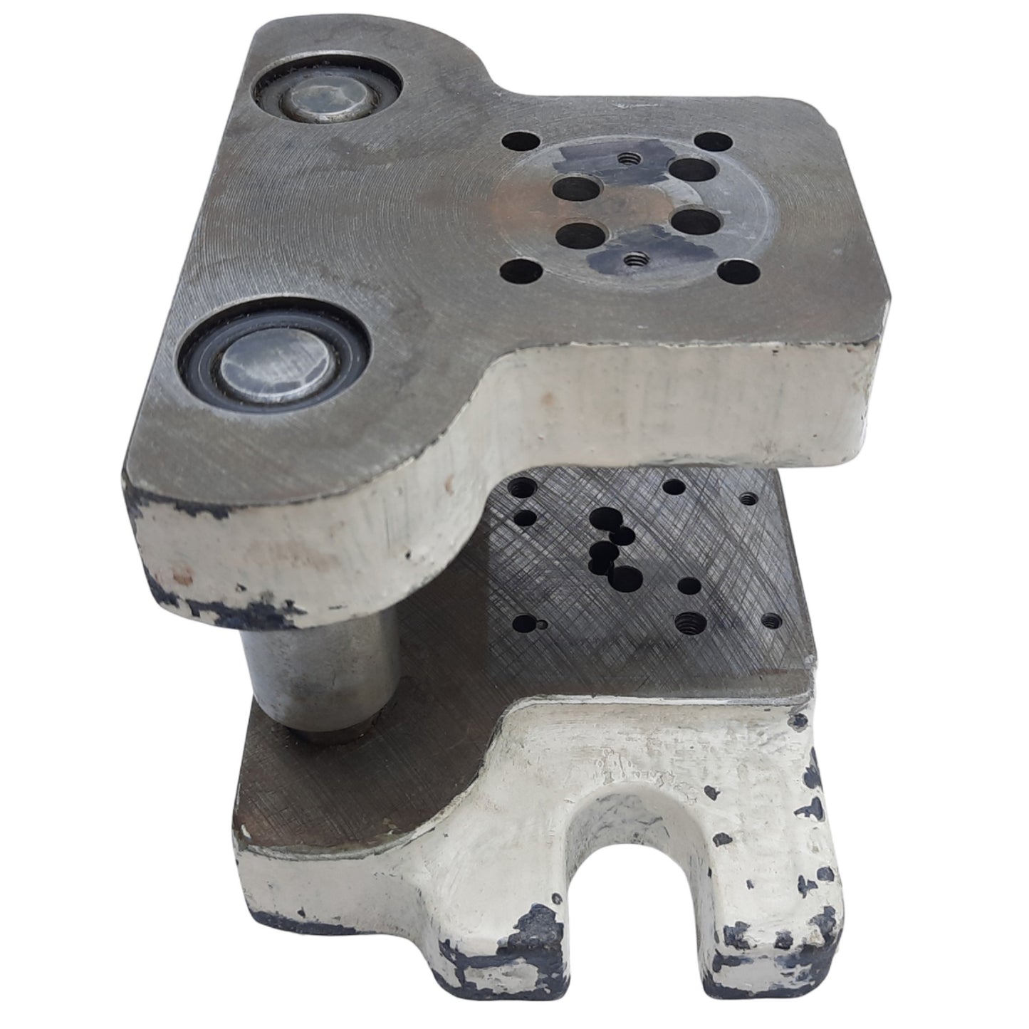 Used Union MFG 0303-AA Die Shoe Set, Two Post & Two Shoe, ø3/4" *Part of Base Broken*