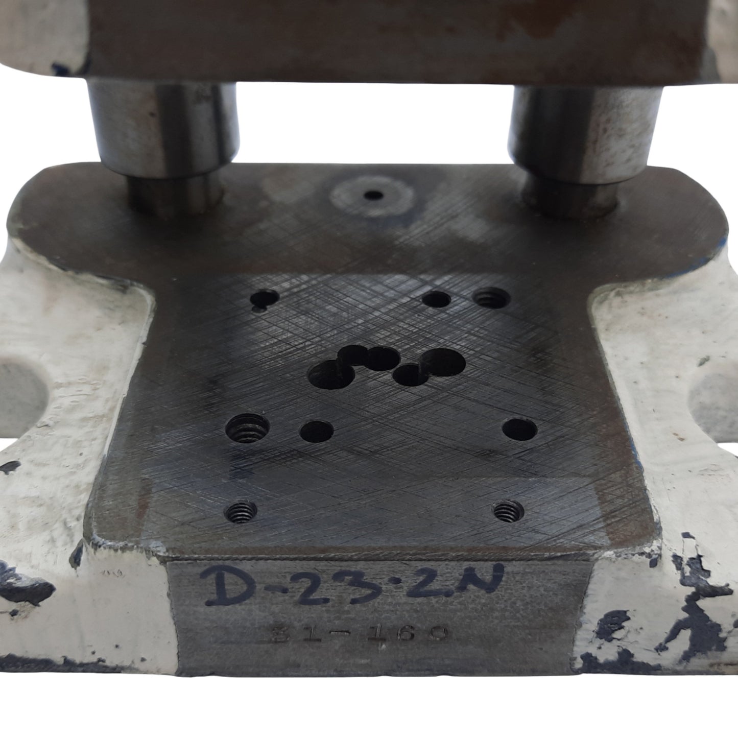 Used Union MFG 0303-AA Die Shoe Set, Two Post & Two Shoe, ø3/4" *Part of Base Broken*