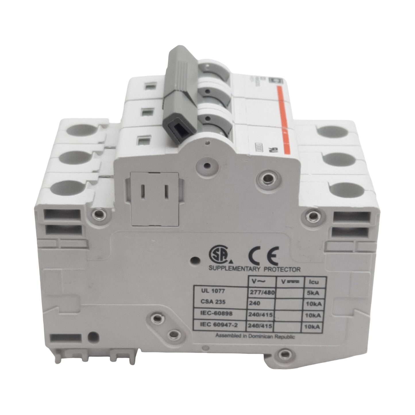 Used Cutler-Hammer WMS3D03 Circuit Breaker, 3-Pole, 3A 240/415VAC, DIN Rail