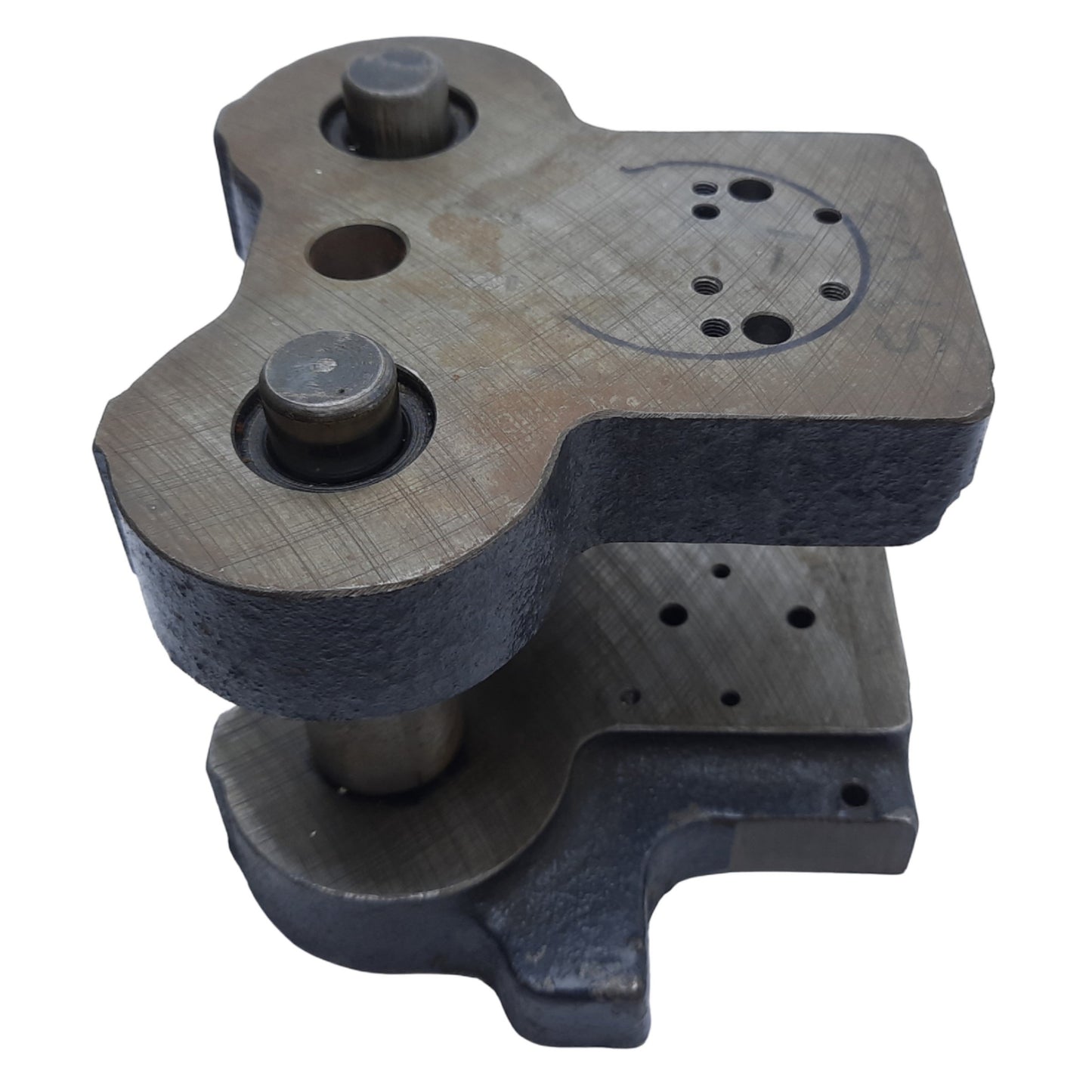 Used Union MFG 0303-AA Die Shoe Set, Two Post & Two Shoe, ø3/4" *Trimmed Shoe Base*