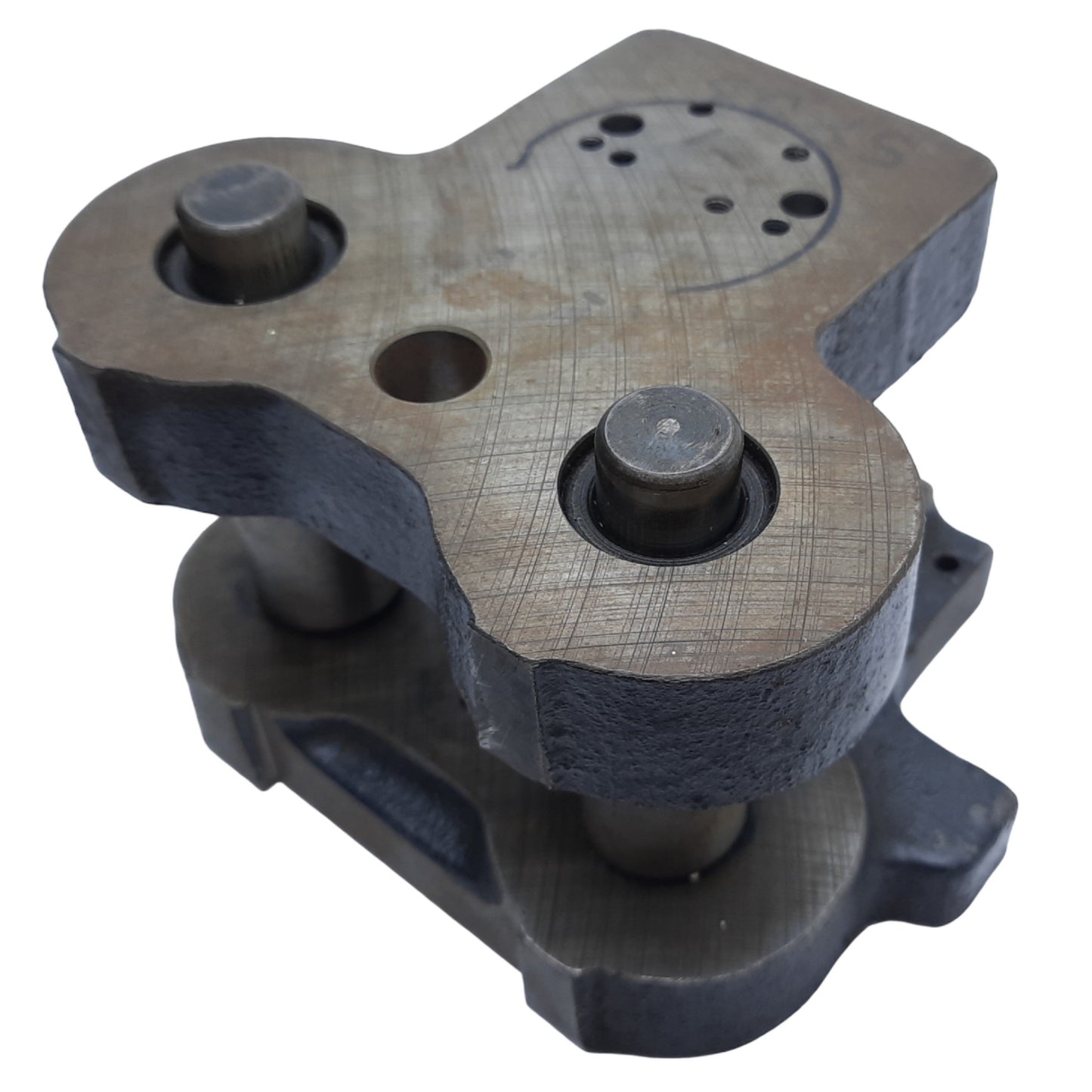 Used Union MFG 0303-AA Die Shoe Set, Two Post & Two Shoe, ø3/4" *Trimmed Shoe Base*