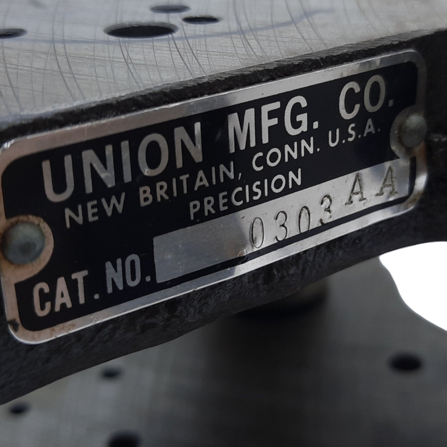 Used Union MFG 0303-AA Die Shoe Set, Two Post & Two Shoe, ø3/4" *Trimmed Shoe Base*