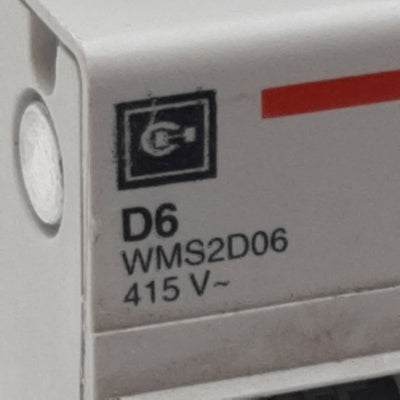 Used Cutler-Hammer WMS2D06 Circuit Breaker, 2-Pole, 6A 240/415VAC, DIN Rail