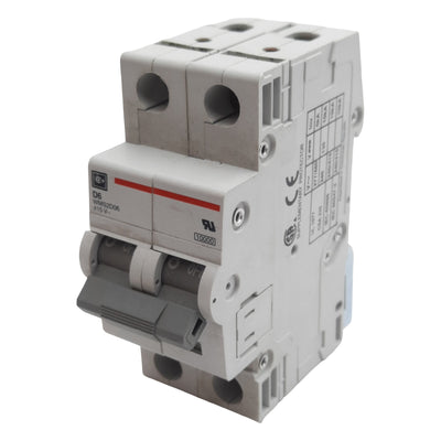 Used Cutler-Hammer WMS2D06 Circuit Breaker, 2-Pole, 6A 240/415VAC, DIN Rail