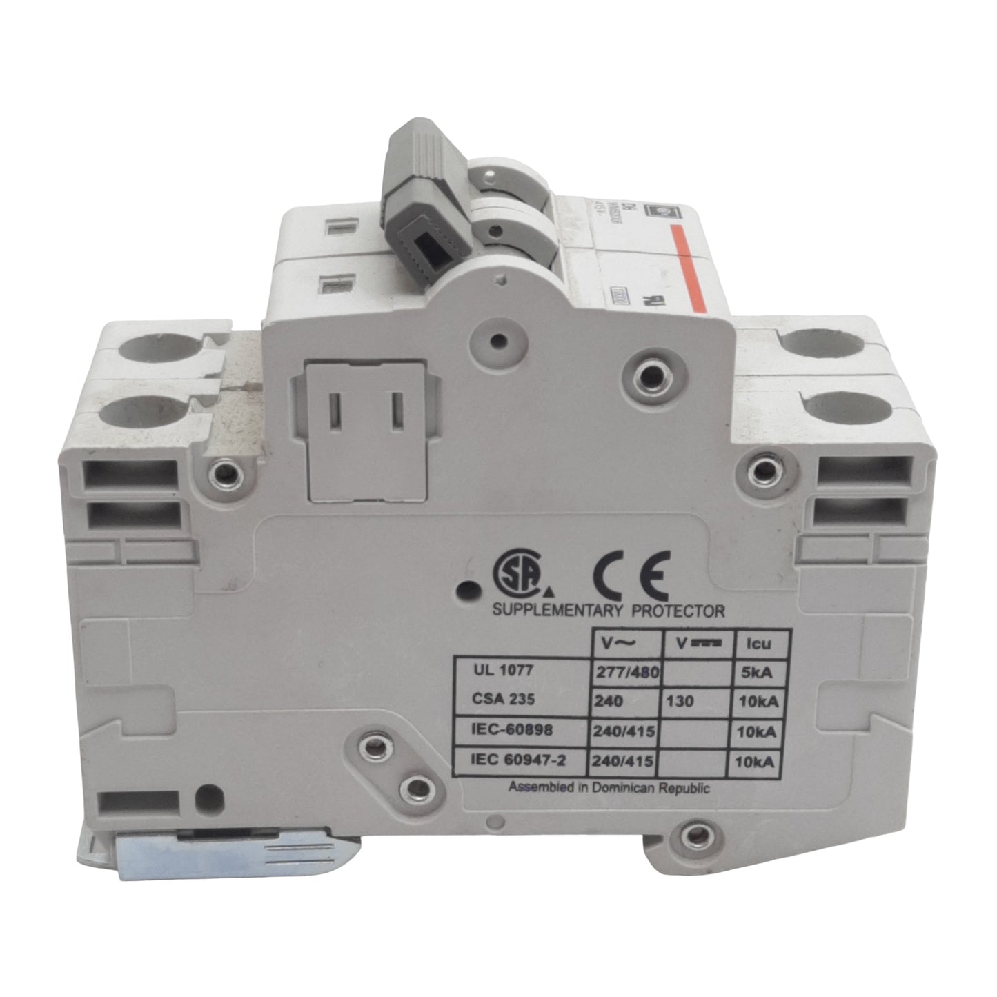 Used Cutler-Hammer WMS2D06 Circuit Breaker, 2-Pole, 6A 240/415VAC, DIN Rail