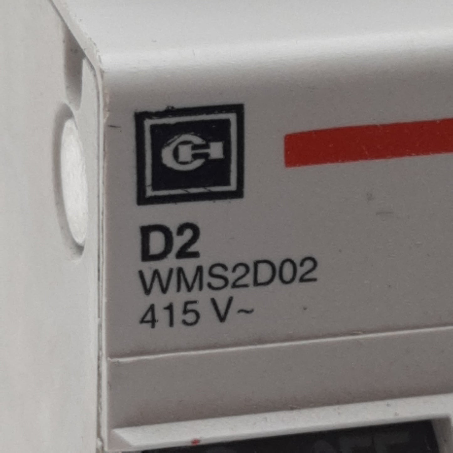 Used Lot of 2 Cutler-Hammer WMS2D02 Circuit Breaker, 2-Pole, 2A 240/415VAC, DIN Rail