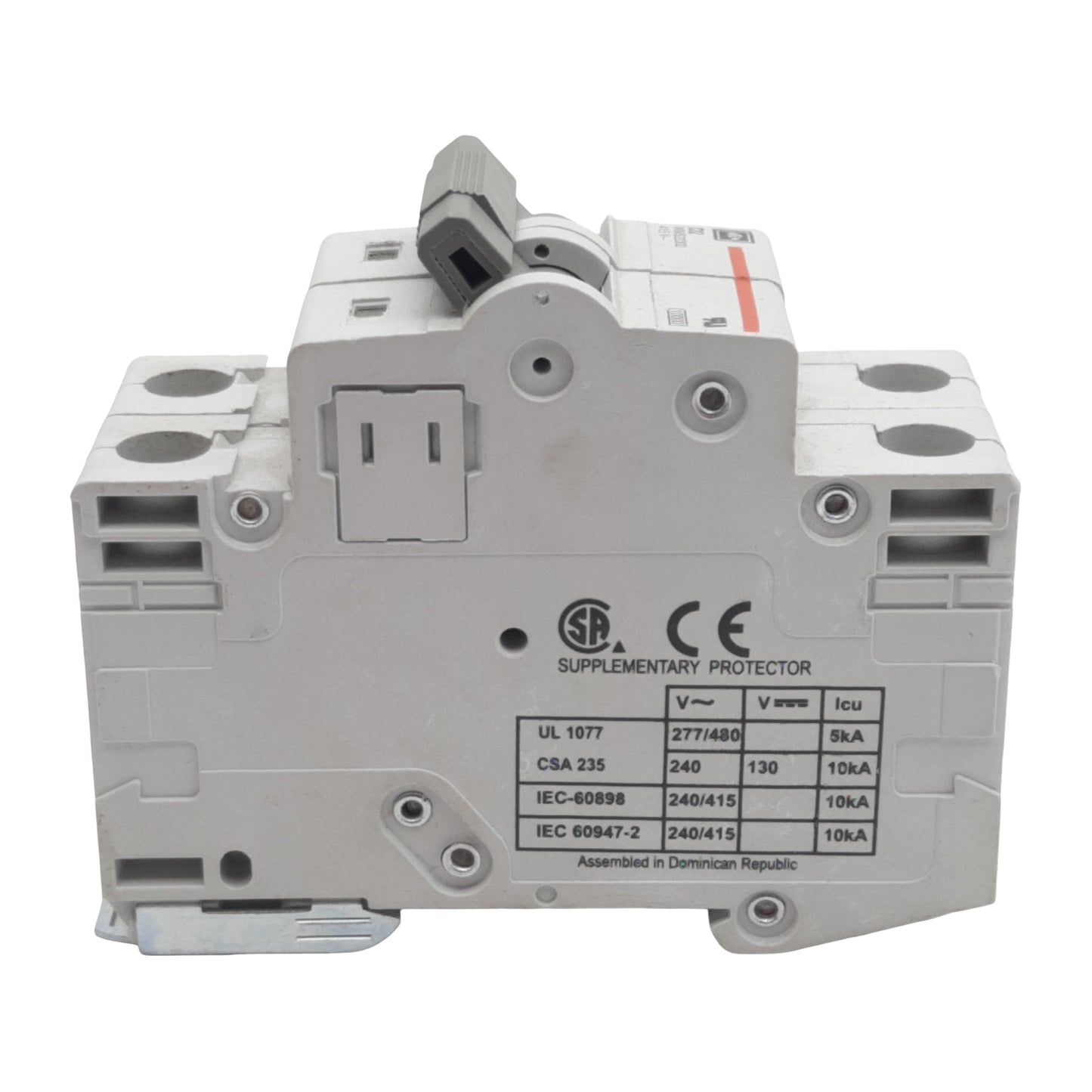 Used Lot of 2 Cutler-Hammer WMS2D02 Circuit Breaker, 2-Pole, 2A 240/415VAC, DIN Rail