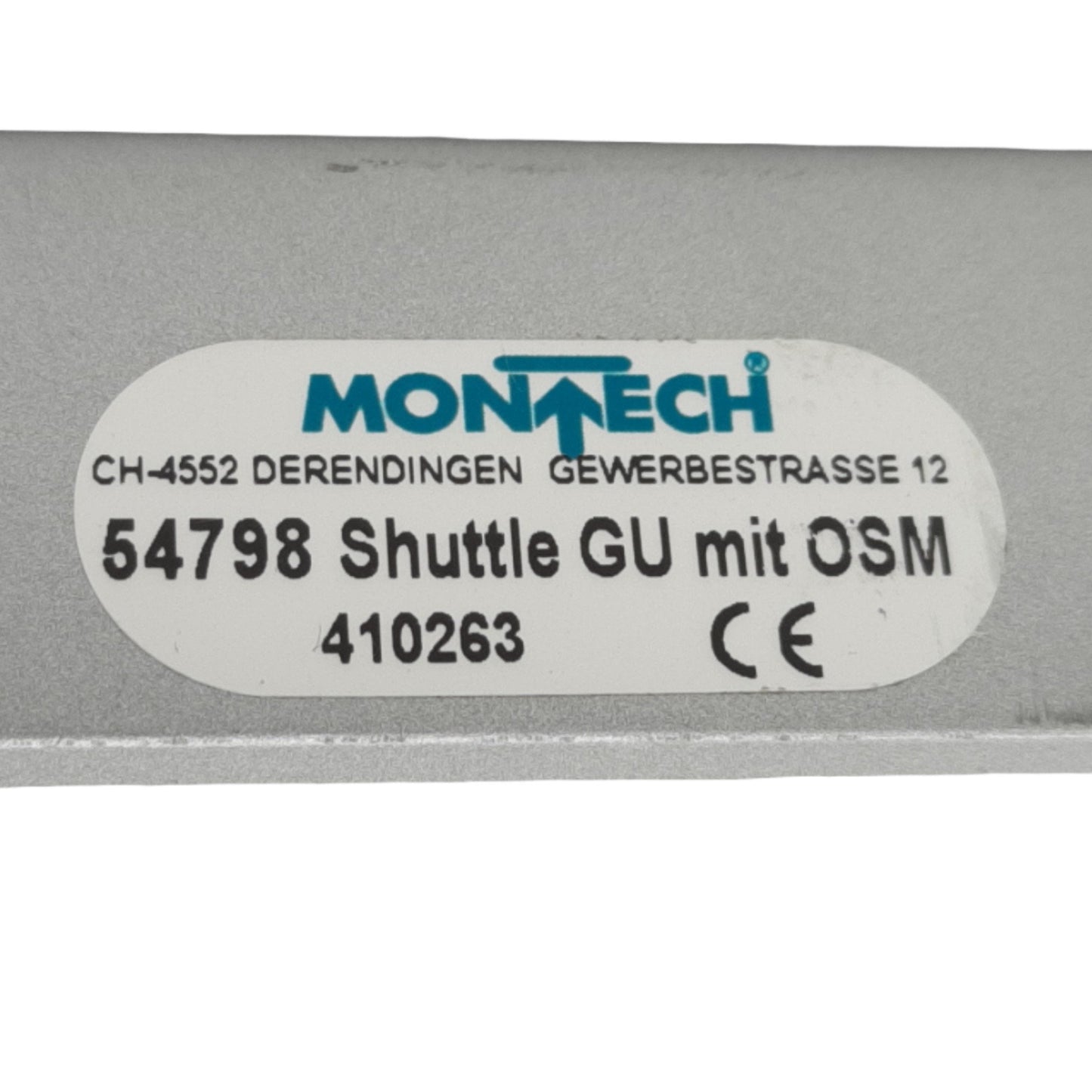 Used Montech 54798 Montrac Monorail Shuttle and Pallet, Length 550mm, 0.8A 24V DC