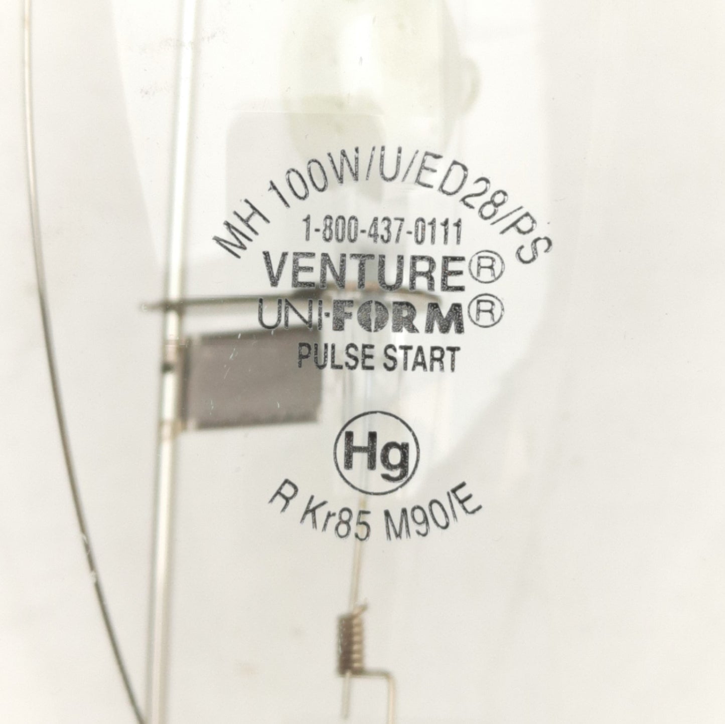 New – Open box Lot of 4 Venture Lighting MH100W/U/ED28/PS 67868 Pulse Start Lamp, E39 Base