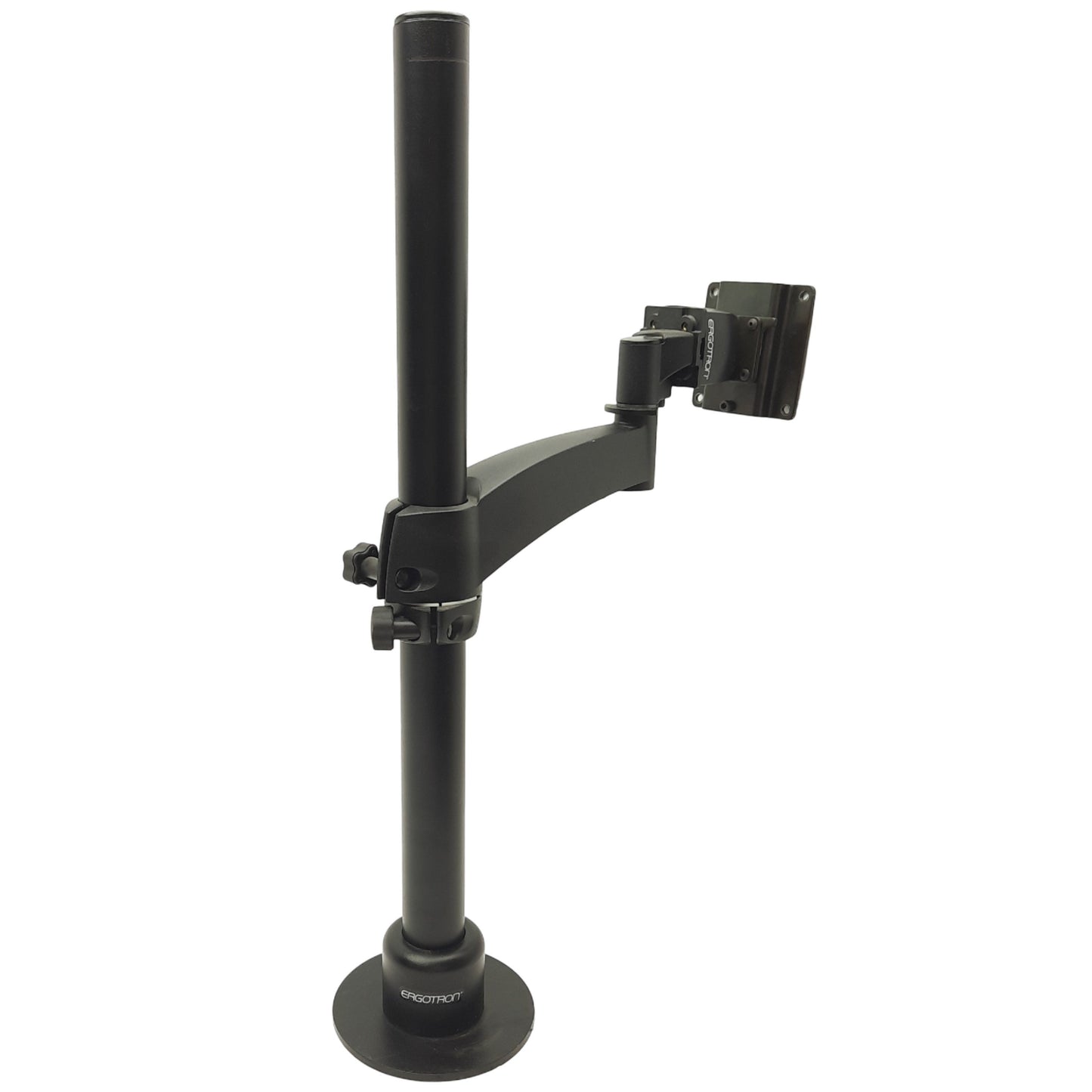 Used Ergotron DS100 LX Dual Stacking Arm Pole 3in x 3in Mounting, 360° Rotation