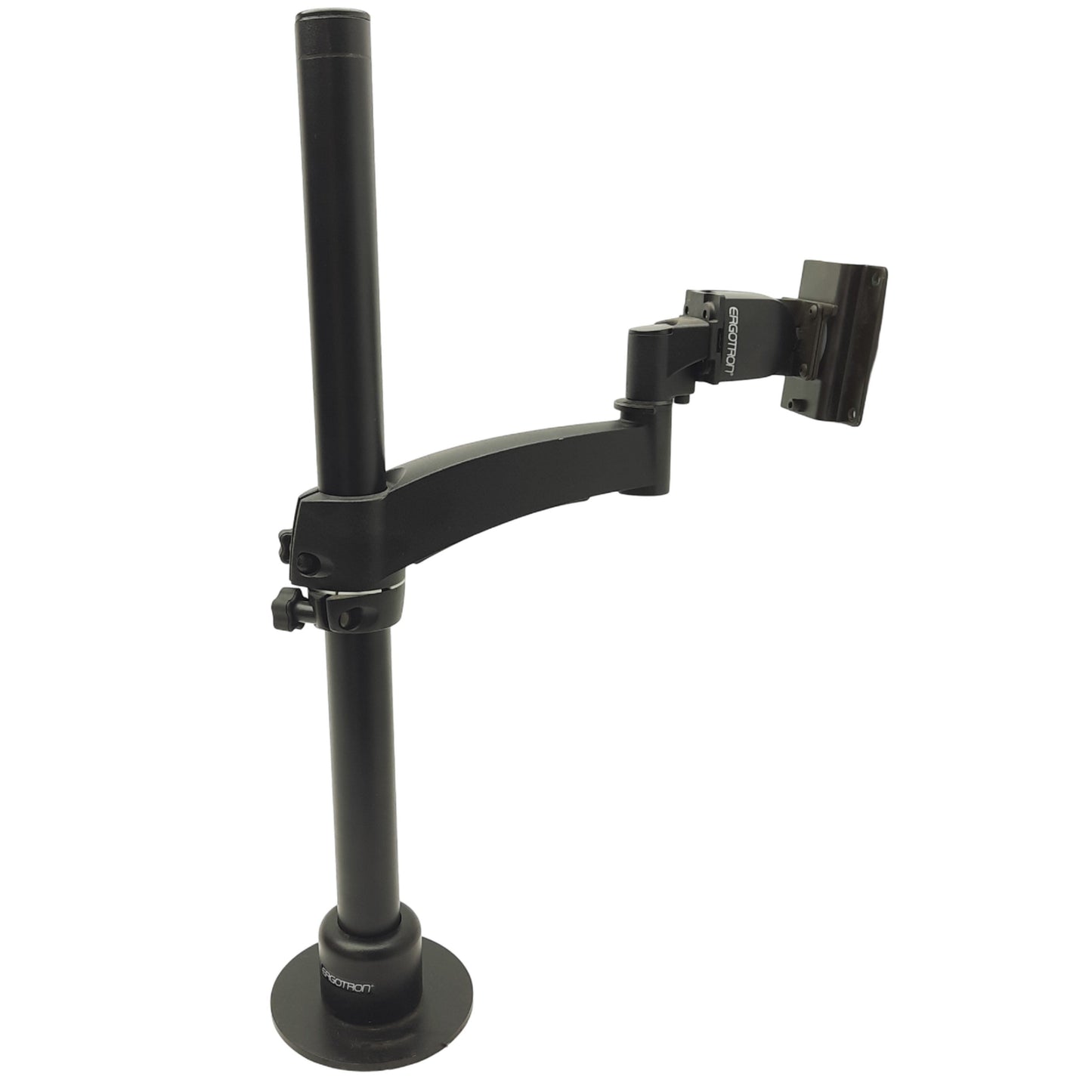 Used Ergotron DS100 LX Dual Stacking Arm Pole 3in x 3in Mounting, 360° Rotation