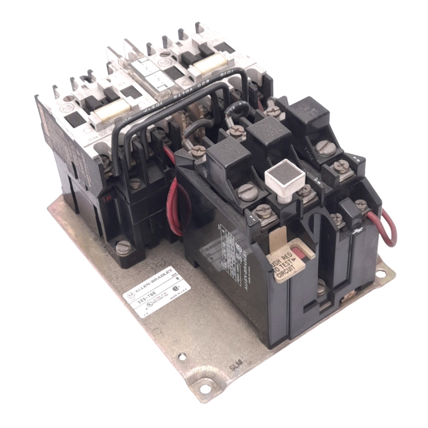 Used Allen Bradley 505-TOD B Reversing Starter, 18A, NEMA 00, 115-120VAC Coil