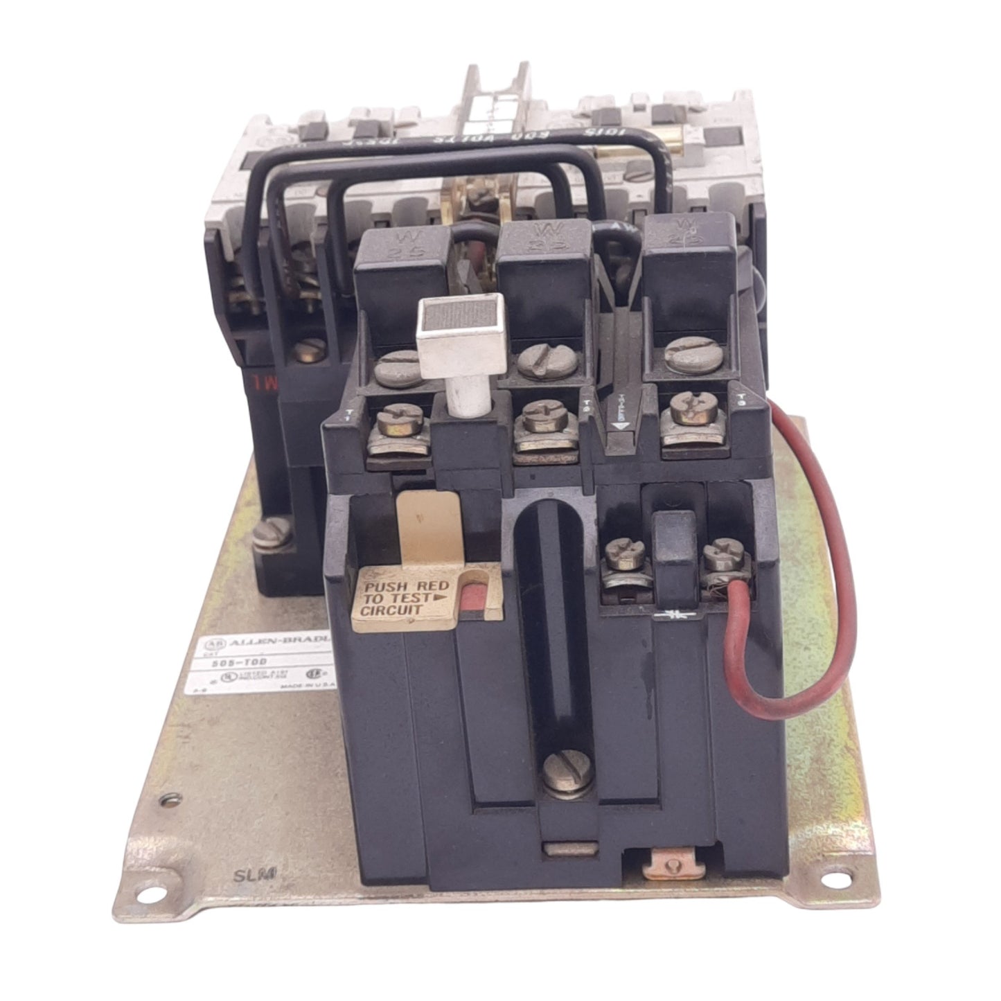 Used Allen Bradley 505-TOD B Reversing Starter, 18A, NEMA 00, 115-120VAC Coil