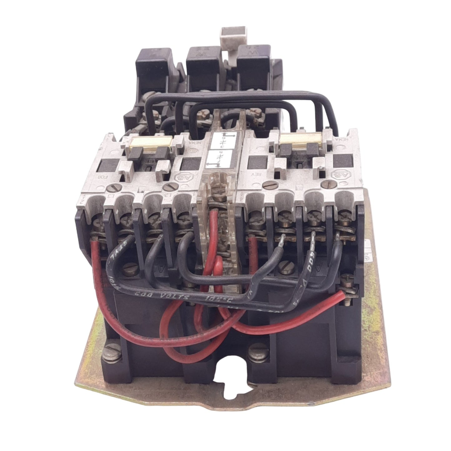 Used Allen Bradley 505-TOD B Reversing Starter, 18A, NEMA 00, 115-120VAC Coil