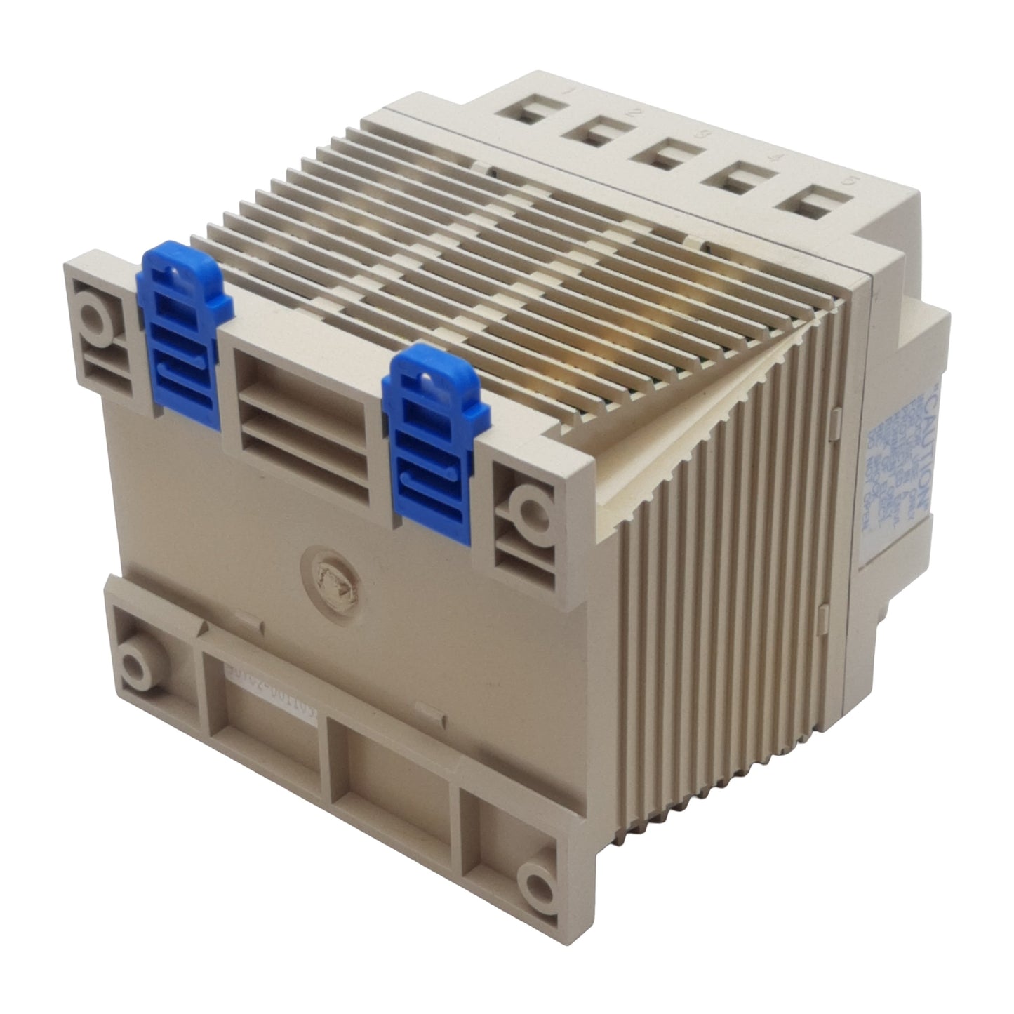 Used Idec PS5R-C24 Power Supply, 100-240VAC In, 1.3A 24VDC 30W Out, DIN Rail