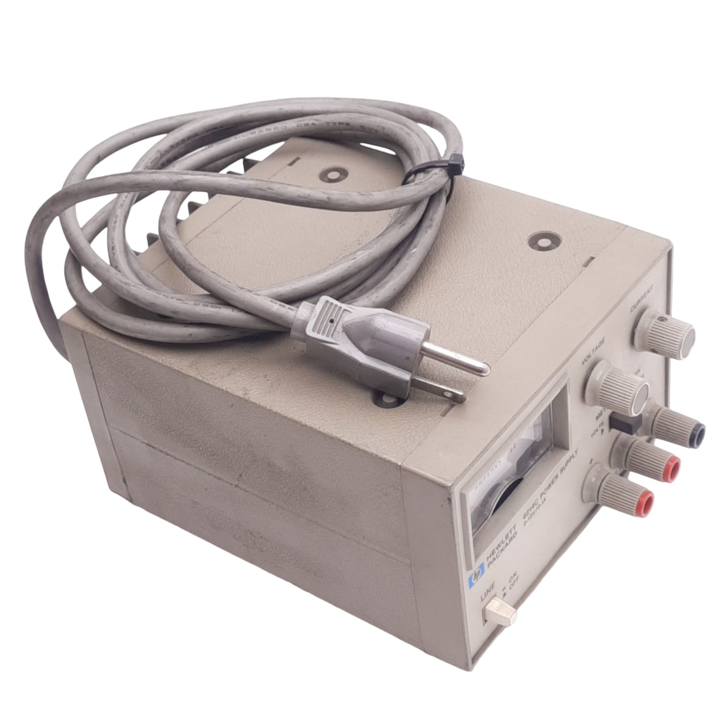 Used Hewlett Packard 6214C Adjustable Power Supply, 115VAC In, 0-10V/0-1A Out