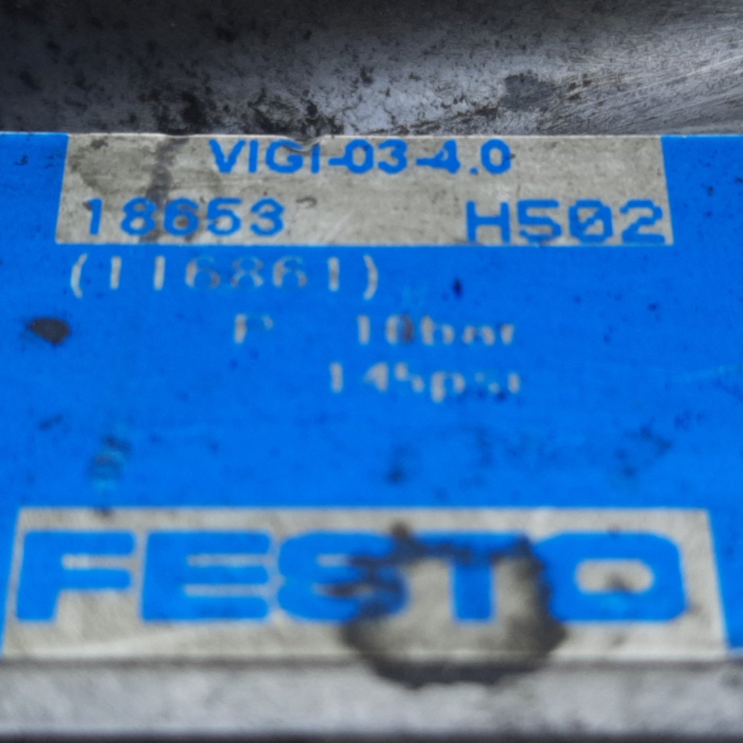 Used Festo VIGI-03-4.0 Double Solenoid MIDI, 2 Valve Position, 0.9-10 bar, 24 V DC
