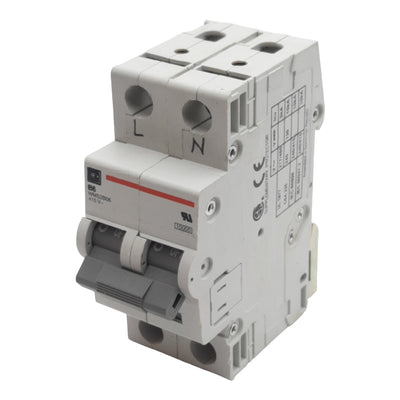 Used Cutler-Hammer WMS2B06 Circuit Breaker, 2-Pole, 6A 240/415VAC, DIN Rail