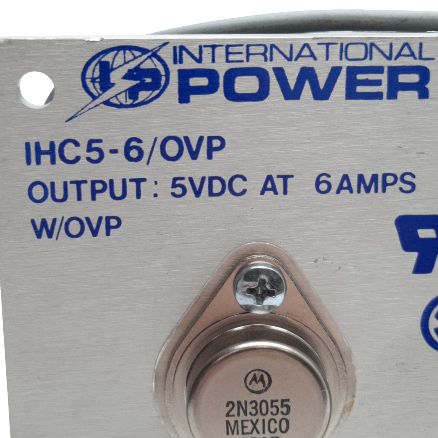 Used International Power IHC5-6/OVP Linear Power Supply 120-240VAC IN, 5VDC 6A OUT