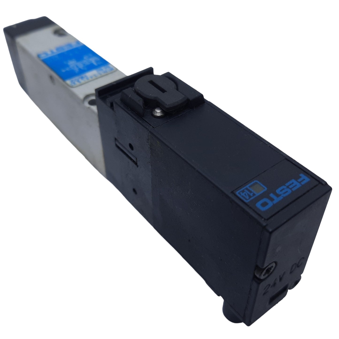 Used Festo MT2H-5/2-4.0-L-S-VI Pneumatic Solenoid Valve, 5/2-Way, 0.9-10 bar, 24V DC