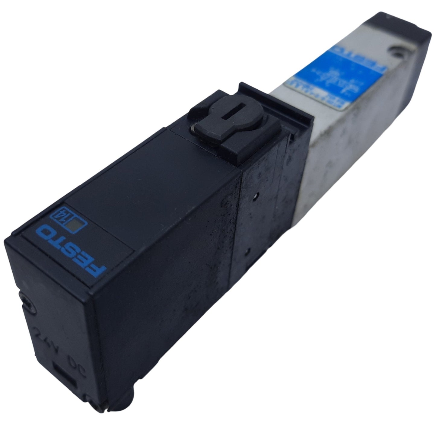 Used Festo MT2H-5/2-4.0-L-S-VI Pneumatic Solenoid Valve, 5/2-Way, 0.9-10 bar, 24V DC