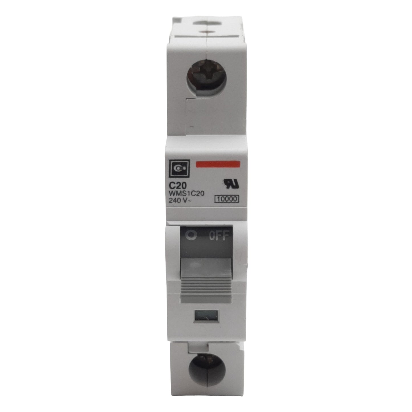 Used Cutler-Hammer WMS1C20 Circuit Breaker, 1-Pole, 20A 240/415VAC, DIN Rail