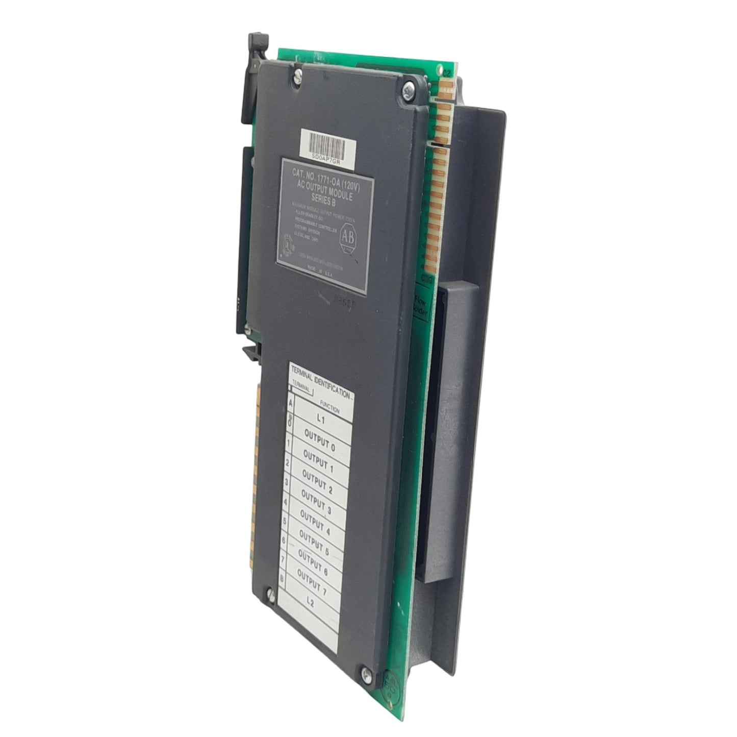 Used Allen Bradley 1771-OA AC Output I/O Module, 8 Points Digital, 120VAC